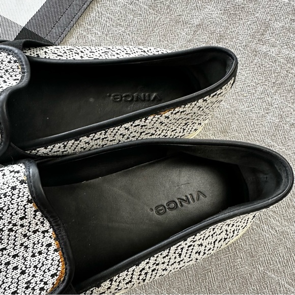 Vince Blair Slip On Shoe in Black and White Knit - Picture 5 of 8